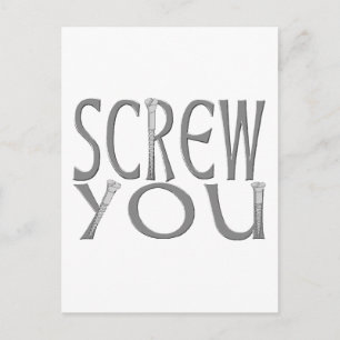 Screw You Postcard