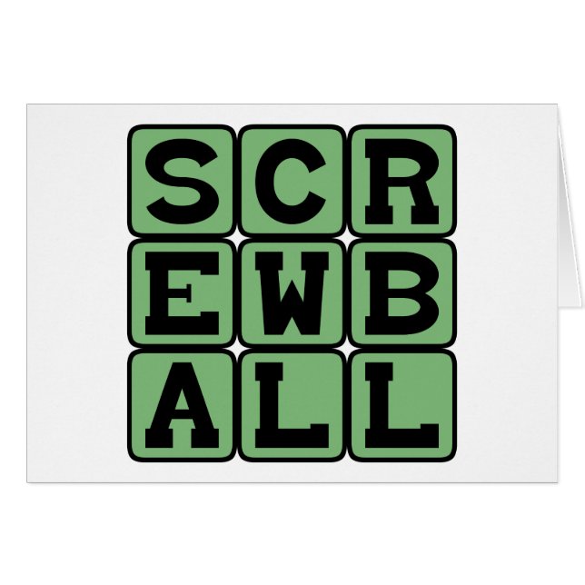 Screwball, Type of Pitch or Comedy (Front Horizontal)