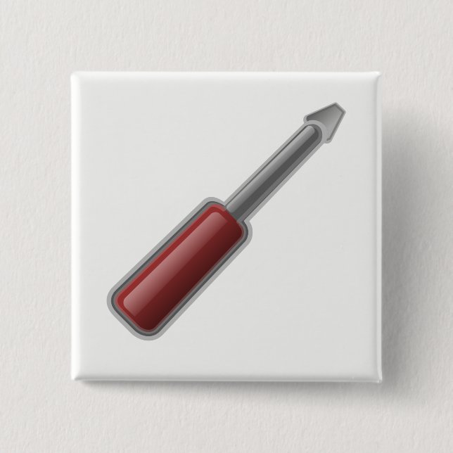 Screwdriver 2 Inch Square Button (Front)