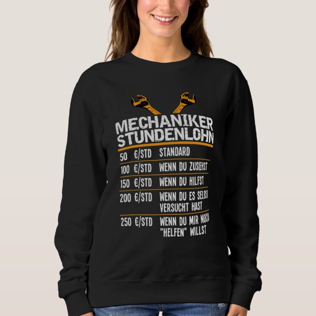 Screwdrivers Sayings Workshop  Mechanic Sweatshirt (Front)