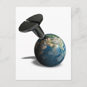 Screwed Earth Postcard