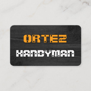 Screwed In Panel Your Name Business Card