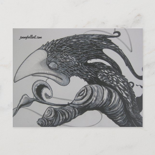 Scrib-Bird Postcard (Front)