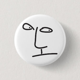 scribbbleface 1 inch round button