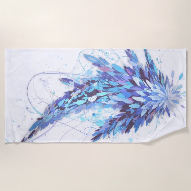 scribble design beach towel (Front)