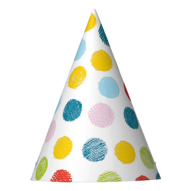Scribble Dots Party Hat (Front)