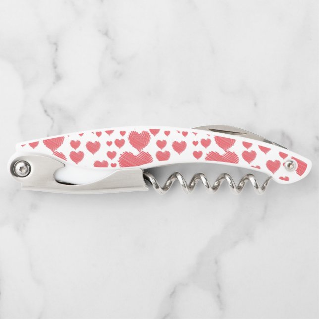 Scribble Hearts Corkscrew (Front)