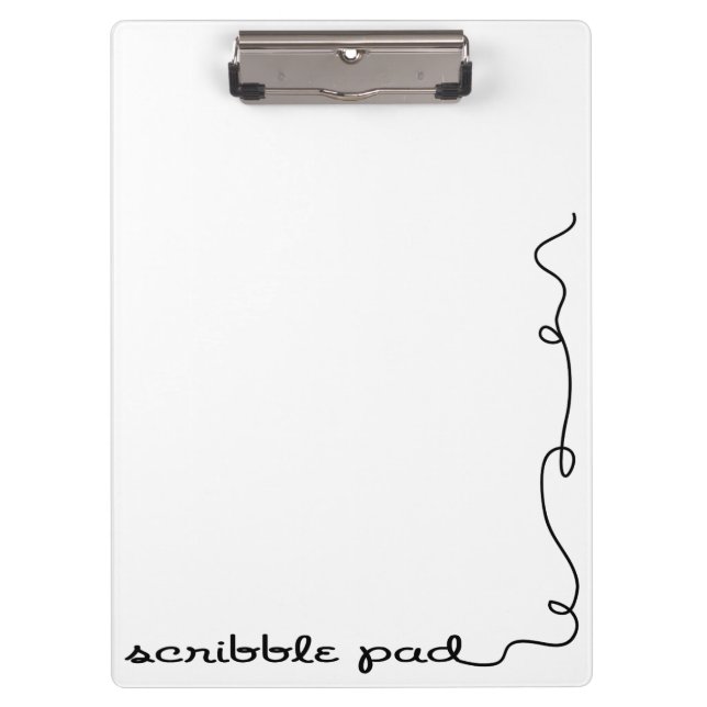 Scribble Pad Clipboard (Front)