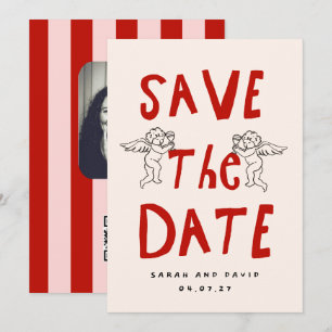 Scribble Romantic Doodle Save the Date