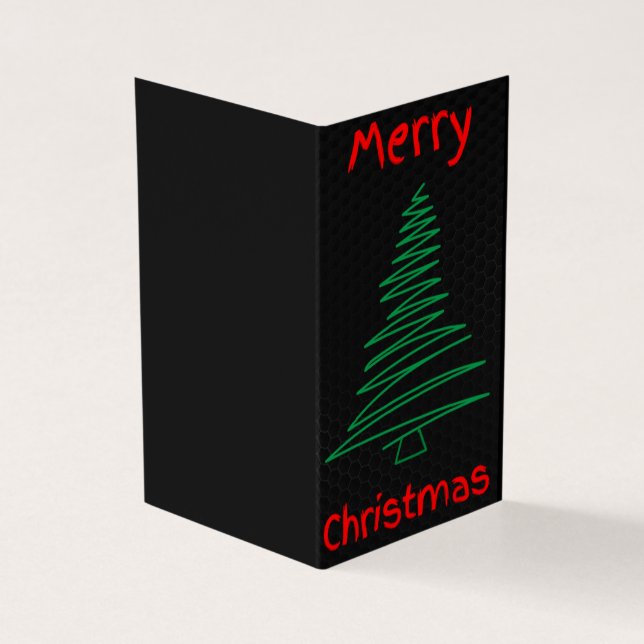 Scribble Tree 25 Pack Christmas Cards (Outside)