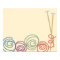 Scribble yarn knitting needles poster