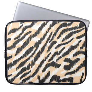 Scribble Zebra Leopard: Vintage Fur Laptop Sleeve