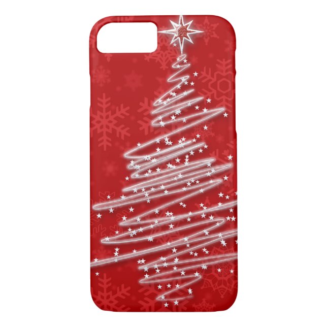 Scribbled Christmas Tree Case-Mate iPhone Case (Back)