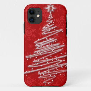 Scribbled Christmas Tree iPhone 11 Case