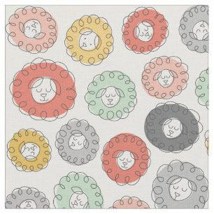 Scribbled Sheep Fabric