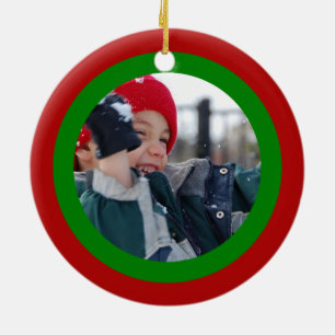 Scribbleprint Christmas Ceramic Ornament