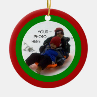 Scribbleprint Christmas Ceramic Ornament