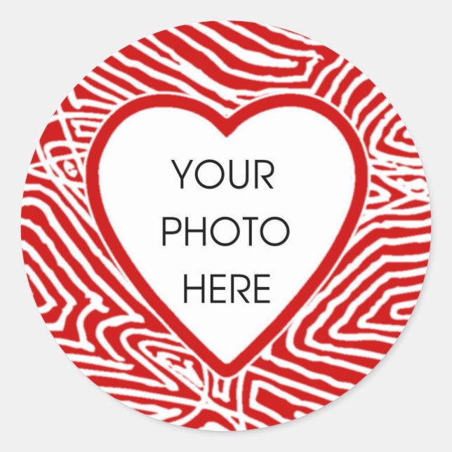 Scribbleprint Heart Border Stickers Template (Front)