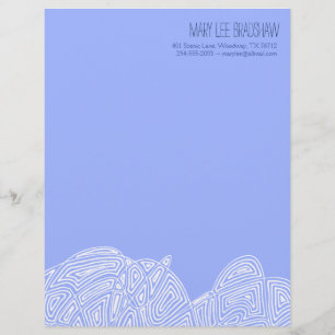 Scribbleprint Waves Letterhead