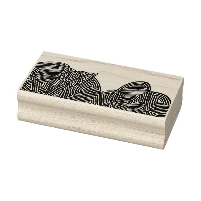 Scribbleprint Waves Rubber Stamp (Stamp)