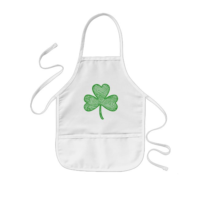 Scribbleprints Clover Kids Apron (Front)