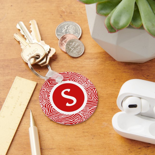 Scribbleprints Initial Keychain (Desk)