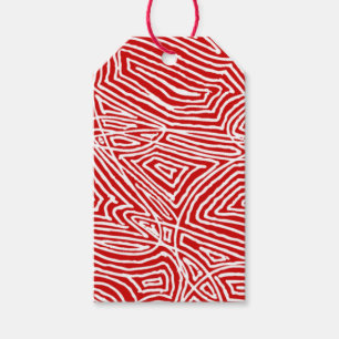 Scribbleprints Red Gift Tags