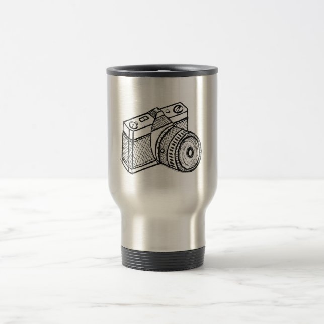 Scribbles Caméra Voyage / Commutateur Mug (Centre)