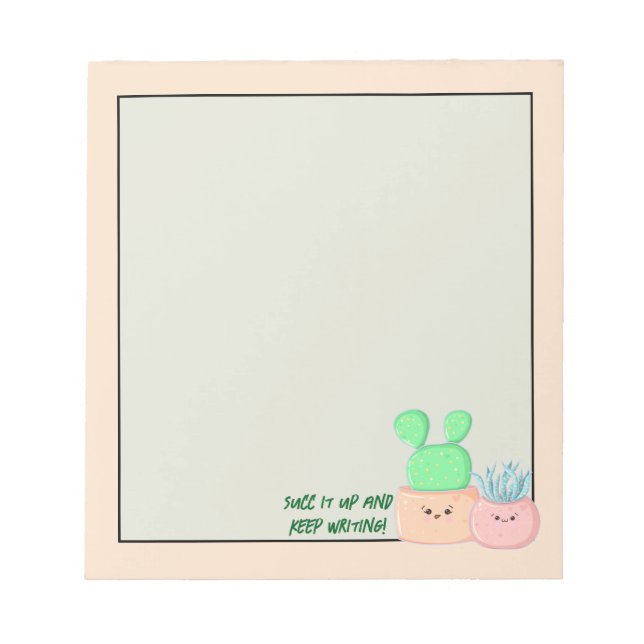 Scribbles Succulents : Bloc-notes (Devant)