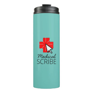 Scribe Médicale Bouteille d'eau isolée