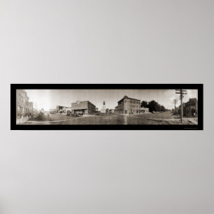 Scribner NE Panoramic Photo 1908 Poster