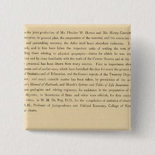 Scribner's statistical atlas 2 inch square button