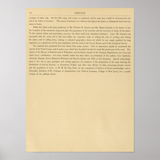 Scribner's statistical atlas poster (Front)