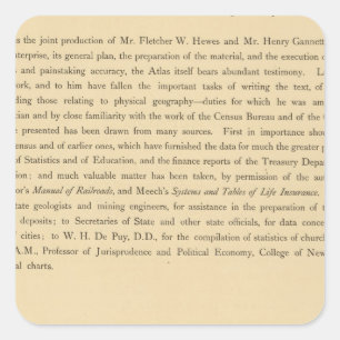 Scribner's statistical atlas square sticker