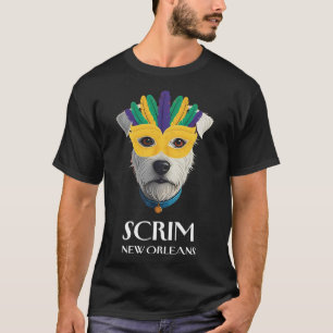 Scrim The Runaway Dog New Orleans Funny Mardi Gras T-Shirt
