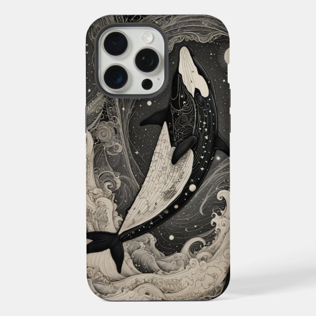 Scrimshaw Breach Baleine coque iphone (Verso)
