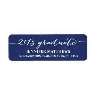 Script 2015 Graduation Return Address Label