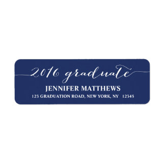 Script 2016 | Graduation Return Address Label