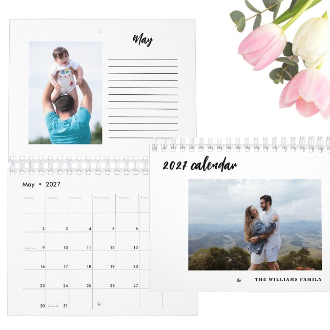 Script 2027 Custom Photo Calendar with Notes Page (Creator Uploaded)