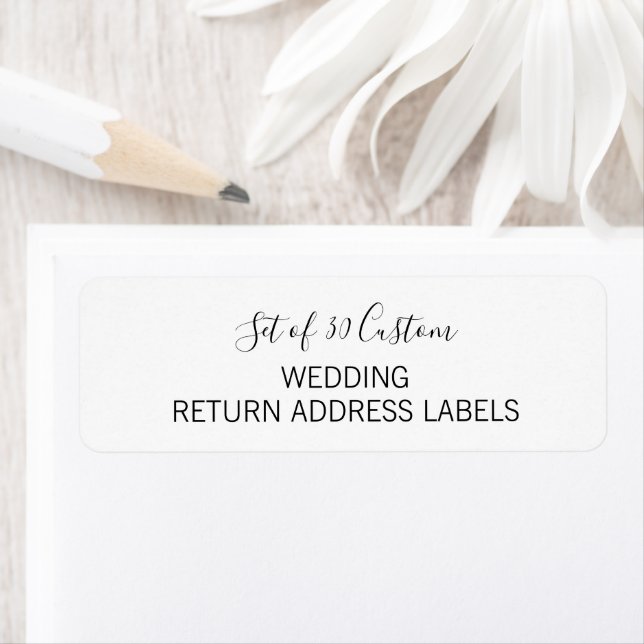Script 30 x Adresse de retour du Mariage personnal (En situation)