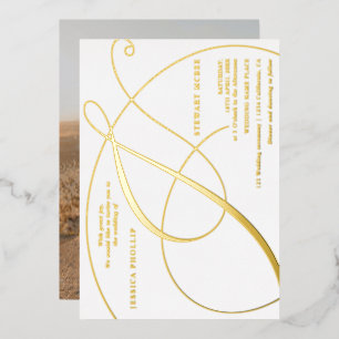 Script ampersand photo calligraphy wedding