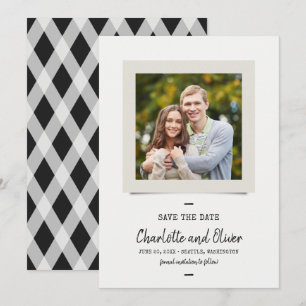 Script And Typewriter Photo Save the Date