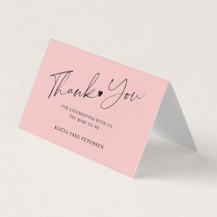 Script baby shower budget rose merci boîtier