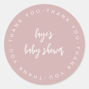 Script Baby Shower Thank you Favour Label F201