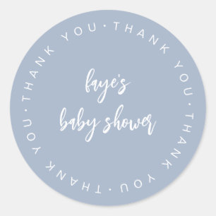 Script Baby Shower Thank you Favour Label F201