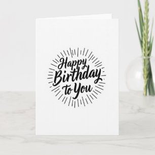 Script Birthday Card
