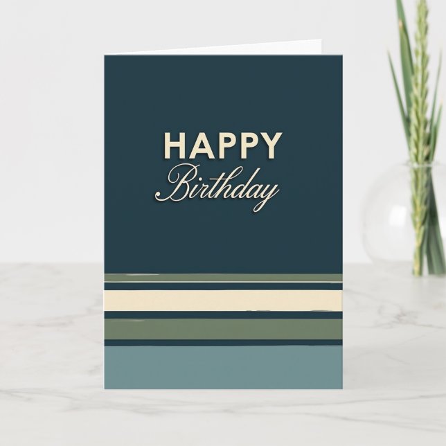 Script Birthday Message Card (Front)