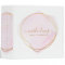 Script Blush Pink Watercolor Gold Circle Business