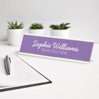 Script Bold White Fonts on Purple