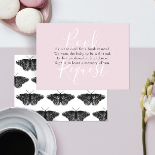 Script Book Request w/Sparkly Black Butterflies Enclosure Card